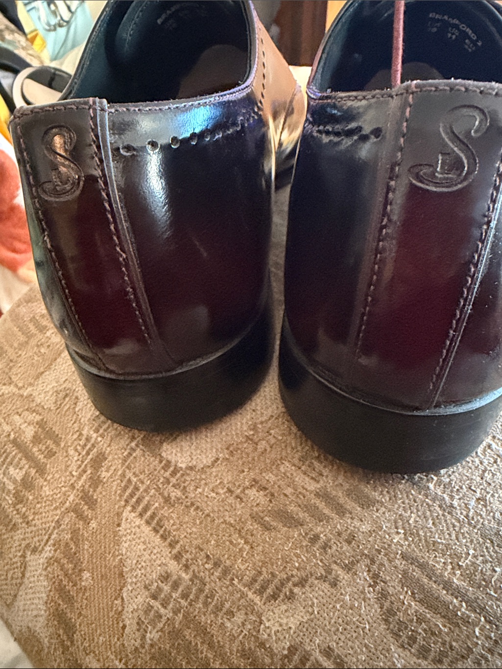 Men's Leather Lace-Up Oxfords By Sweeney Size 11 Like New! — image 6 of 7